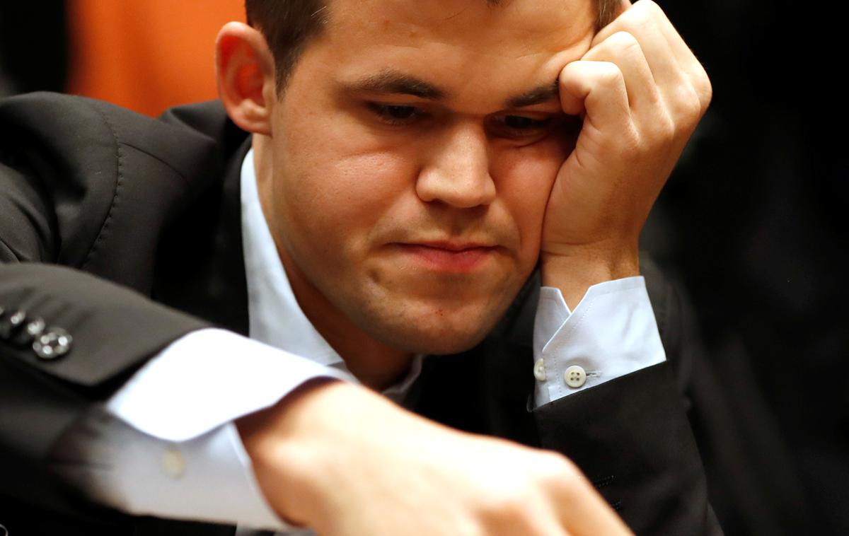 Magnus Carlsen | Svetovni prvak Magnus Carlsen je moral priznati premoč 16-letnemu Irancu. | Foto Reuters