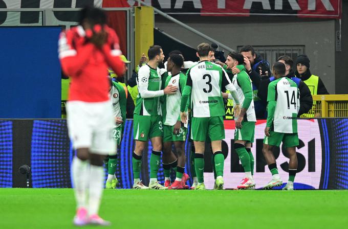 Feyenoord je prišel do remija z igralcem več. | Foto: Reuters