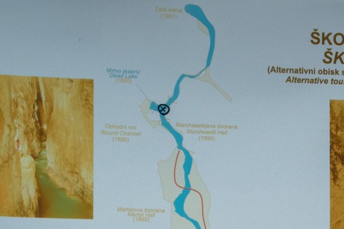 Škocjanske jame | Lokacija v Škocjanskih jamah, kjer se je smrtno ponesrečil potapljač. | Foto STA