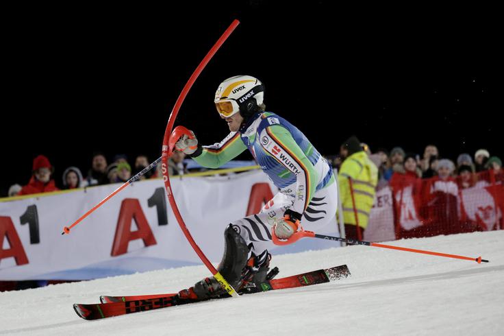 Linus Strasser na drugi progi | Foto: Reuters