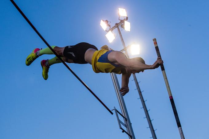 Robert Renner je po pričakovanjih slavil v skoku s palico, zmogel je 5,51 m.  | Foto: Grega Valančič/Sportida