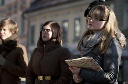 Na ulicah Ljubljane protestna predavanja za ureditev visokega šolstva (VIDEO)