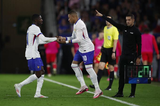 Kylian Mbappe je vstopil v igro v 74. minuti, ko je zamenjal Ousmaneja Dembeleja. | Foto: Reuters