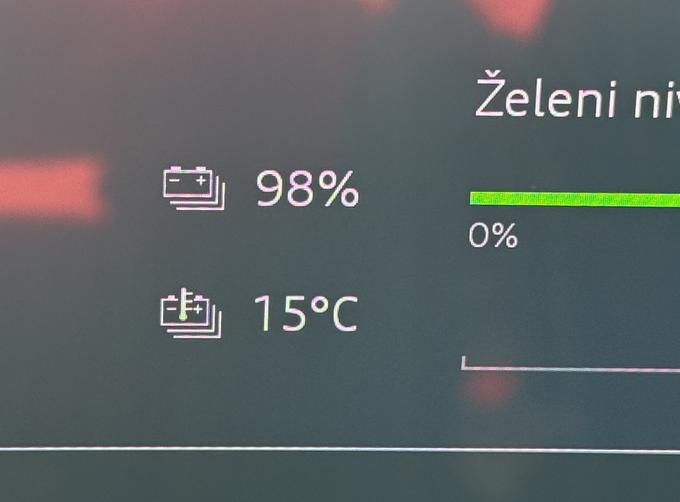 Na digitalnih merilnikih tudi podatek o temperaturi baterije. | Foto: Gregor Pavšič