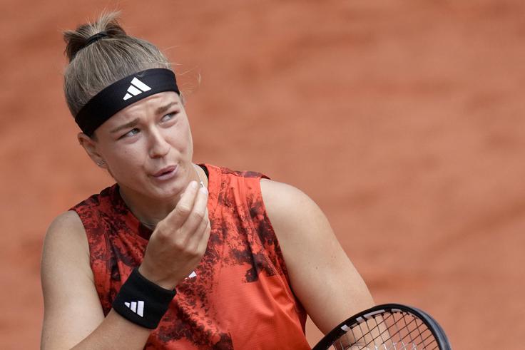 Karolina Muchova je v drugem nizu zaigrala veliko bolje. | Foto: AP / Guliverimage