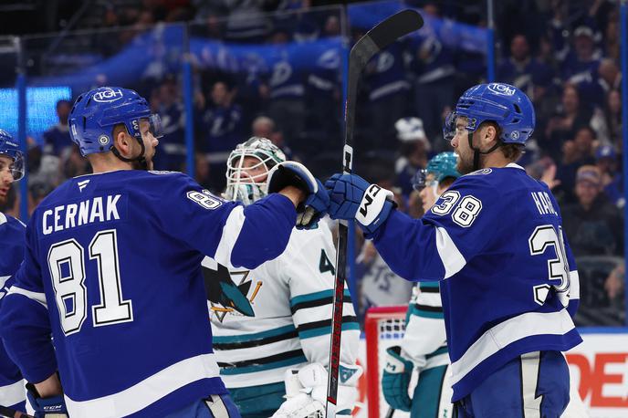 Tampa Bay Lightning | Tampa Bay Lightning je premagal San Jose Sharks s kar 8:1. | Foto Reuters