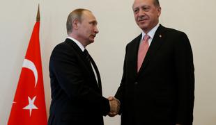 Vladamir Putin in Recep Tayyip Erdogan spet postajata prijatelja