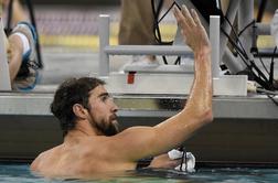 Slovenski reprezentant spremljal prvo zmago Phelpsa