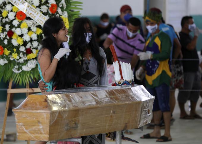 Po številu smrtnih primerov zaradi covida-19 je Brazilija na šestem mestu. | Foto: Reuters