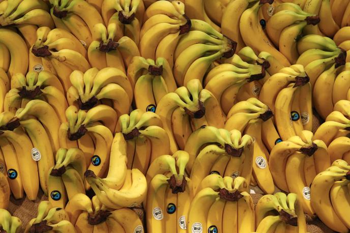 Banane | Ljubljanski kupci prek Woltove dostave najpogosteje kupujejo banane, ki so pri vrhu priljubljenosti tudi drugod po Sloveniji. | Foto Reuters