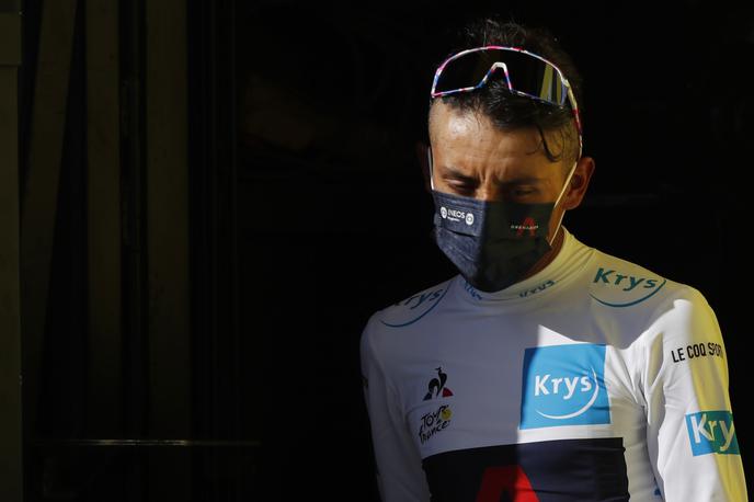 Egan Bernal | Egan Bernal je bil vidno razočaran po koncu 15. etape, v kateri se je poslovil v lovu za drugim naslovom najboljšega na Touru. | Foto Reuters