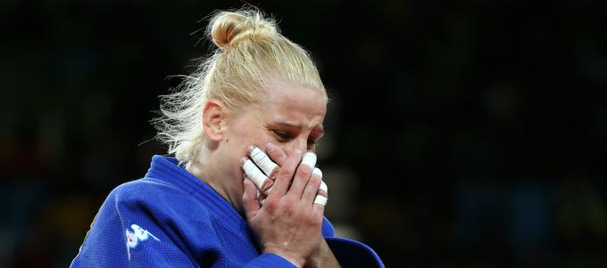 Reakcija po osvojeni bronasti olimpijski medalji. | Foto: Reuters