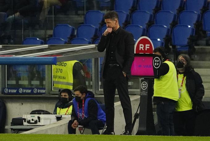 Diego Simeone je z Atleticom padel v rezultatsko krizo. | Foto: Reuters