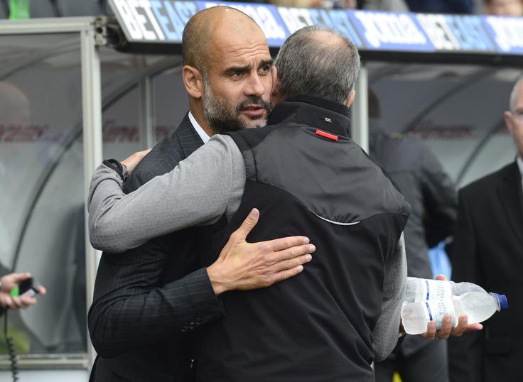 Josep Guardiola je prisilil k predaji tudi izbrance Francesca Guidolina. | Foto: Reuters