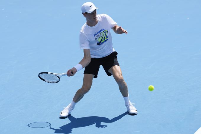 Jannik Sinner na treningu v Melbournu. | Foto: Guliverimage