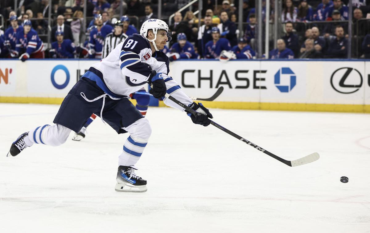 Kyle Connor | Kyle Connor je postavil končni rezultat na gostovanju Winnipega v New Yorku. | Foto Reuters