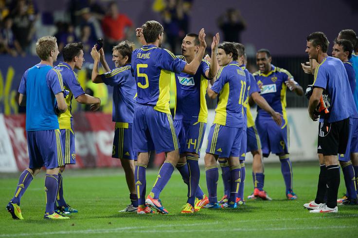 Maribor je tako pred 13 leti proslavljal visoko zmago s 4:1 nad Željezničarjem v Ljudskem vrtu. | Foto: Aleš Fevžer