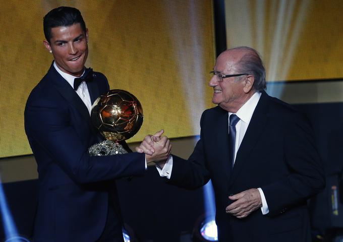 Cristiano Ronaldo je zlato žogo nazadnje dobil leta 2014. | Foto: Reuters
