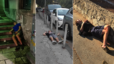 Hrvaška: Split preplavili pijani turisti, ki spijo kar na ulicah