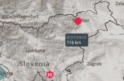 Območje Štajerske stresel potres