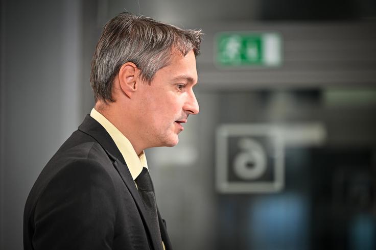 Ivanc je pripomnil, da je bil že lani precej večji optimist glede slovenskega gospodarstva, kot so pozneje pokazali rezultati. Tudi letos se njegov prvotni optimizem ni uresničil. | Foto: Jure Makovec/STA