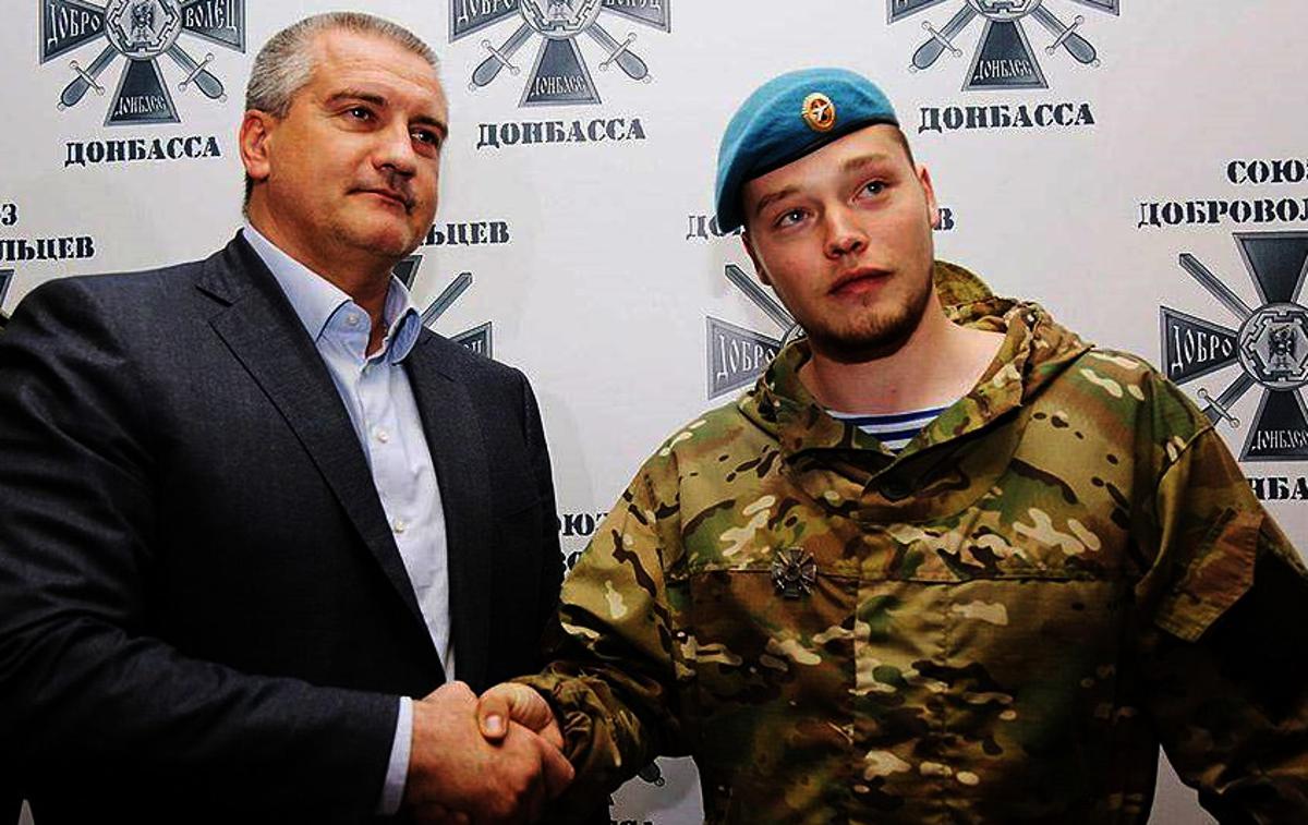 Milčakov | Ustanovitelj in trenutni vodja paravojaške enote Rusič, ki se z uporabo ekstremnih metod v Ukrajini bori na strani Rusije. | Foto Twitter