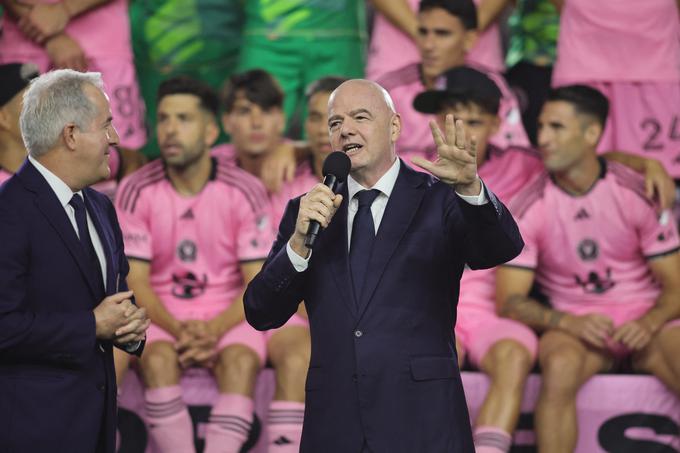 Predsednik Fife Gianni Infantino je potrdil, da bo Inter Miami udeleženec klubskega SP v ZDA. | Foto: Reuters