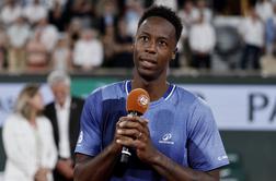 Gael Monfils je igral zadnji dvoboj na OP Francije #video