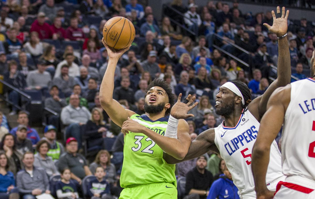 Minnesota Timberwolves, Karl-Anthony Towns | Minnesota je zmagala prvič po 13 zaporednih porazih. | Foto Reuters