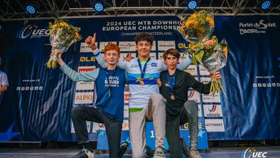 Izjemno: Ažbe Kalinšek je postal evropski prvak v spustu med mlajšimi mladinci