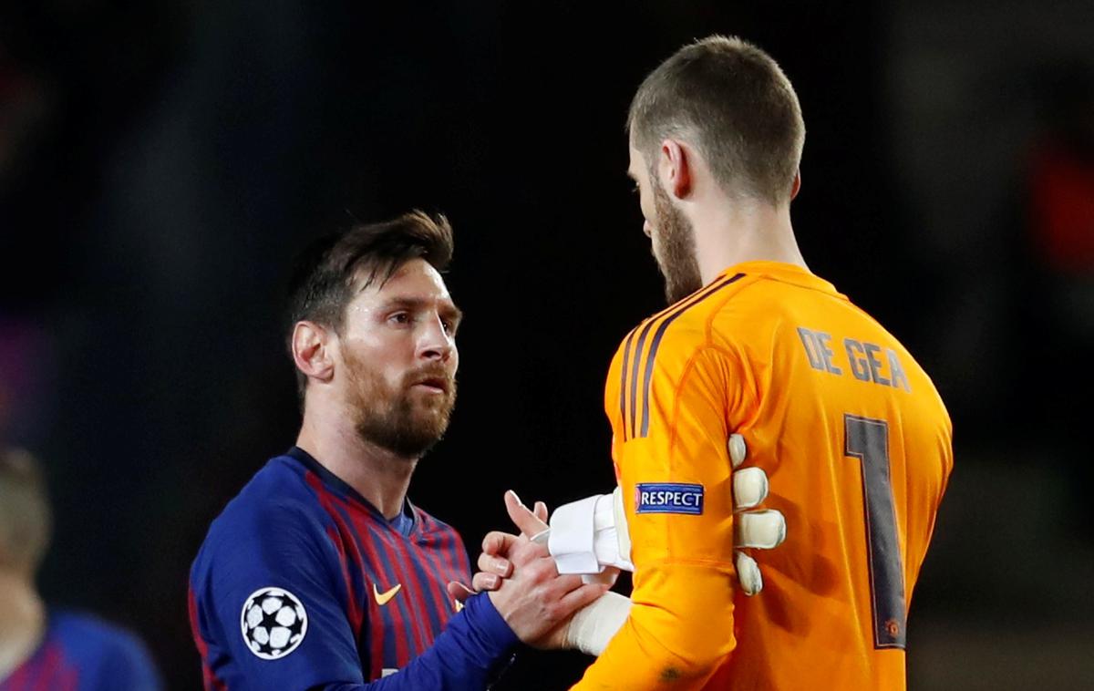 Lionel Messi | Lionel Messi je dvakrat premagal španskega vratarja Davida de Geo. | Foto Reuters