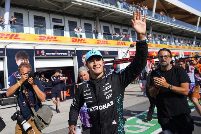 Montreal George Russell | George Russell je dosegel svoj šesti "pole position" v formuli 1, šele prvi letos. | Foto Reuters
