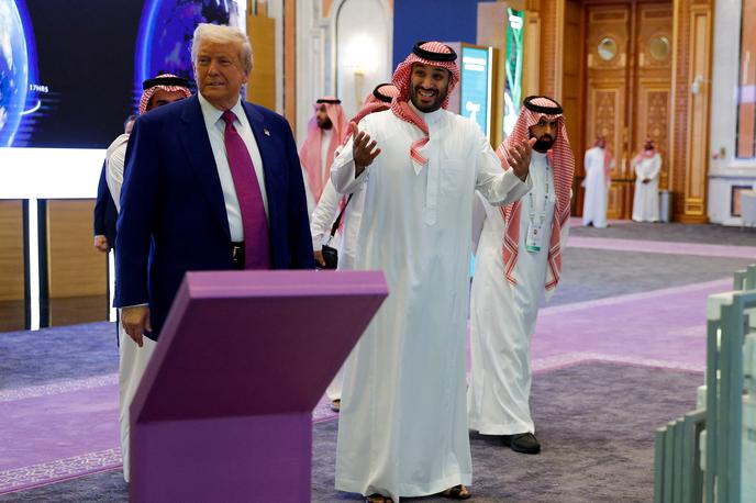 Donald Trump, Mohammed Bin Salman | Washington in Rijad sta se po navedbah Bele hiše ob tej priložnosti dogovorila o savdskih naložbah v ZDA v višini 600 milijard dolarjev (538 milijard evrov). | Foto Reuters