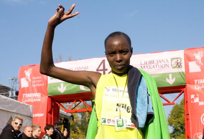 Caroline Cheptonui Kile je leta 2009 ljubljanski maraton pretekla s časom 2:25:24. Je po skoraj desetletju prišel čas za novo najboljšo žensko znamko? | Foto: Vid Ponikvar