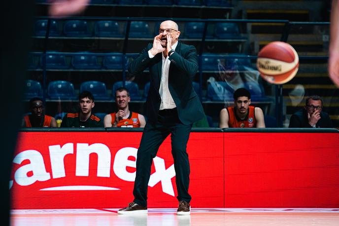 Zvezdan Mitrović, Cedevita Olimpija | Zvezdan Mitrović je bil kljub porazu zadovoljen s predstavo Cedevita Olimpije. | Foto ABA League j.t.d./Dragana Stjepanović