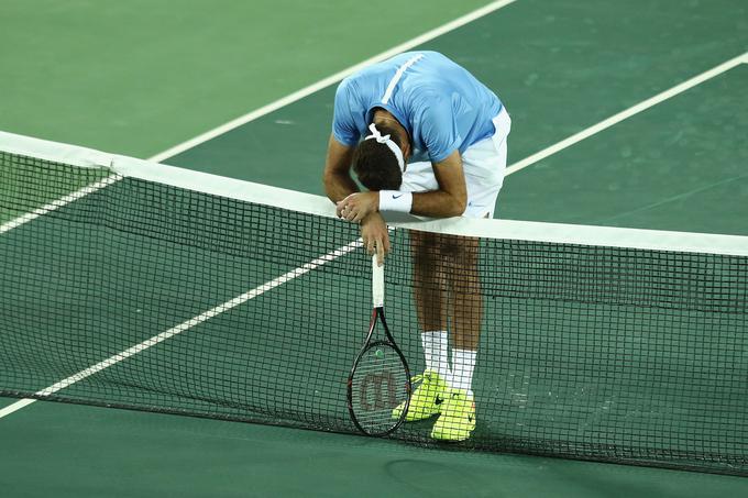 Argentinec Jaun Martin Del Potro je klonil šele v finalu. | Foto: 