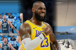LeBron James s posebnim komplimentom za Dončića, ki ga spremlja tudi na dopustu