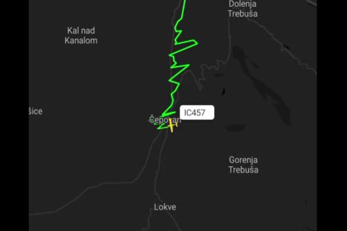 strmoglavljenje letala | Foto zajem zaslona/Flightradar