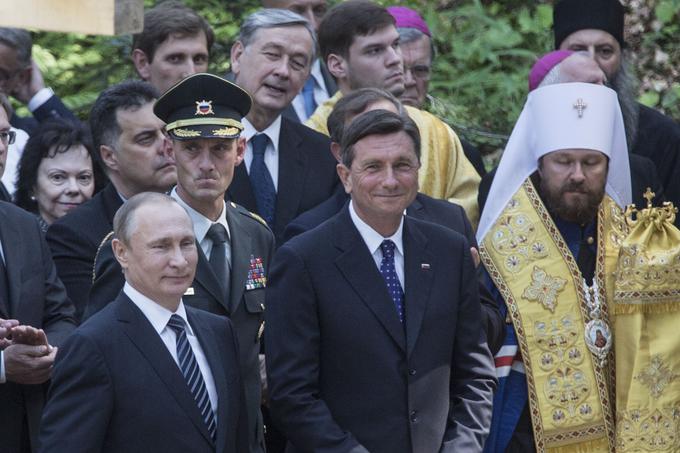 Borut Pahor Vladimir Putin Ruska kapelica Vršič | Foto: Matej Leskovšek