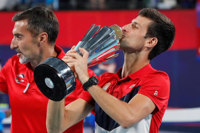 finale pokal ATP | Srbski teniški igralci se veselijo zmage na finalu pokala ATP. | Foto Reuters