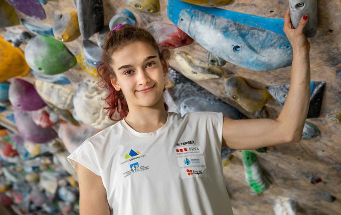 Devetnajsletna Lucija Tarkuš se je prebila v finale. | Foto: Vid Ponikvar