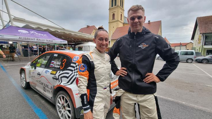 Mark Škulj je s pomočjo sovoznice Pie Šumer postal najmlajši zmagovalec relija v Sloveniji. | Foto: Gregor Pavšič