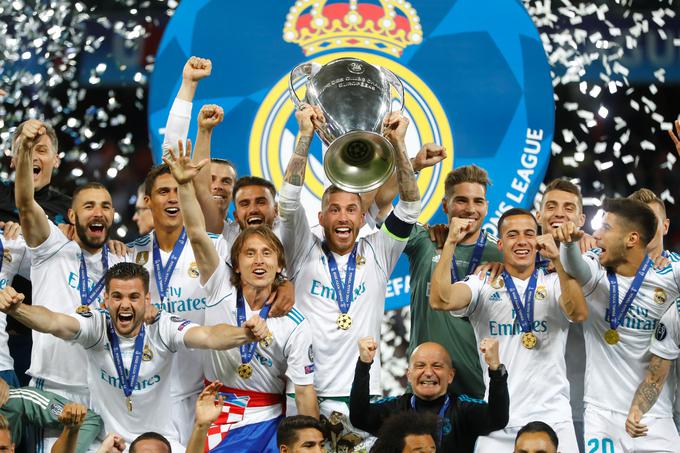 Real je osvojil ligo prvakov že tretjič zapored. | Foto: Reuters
