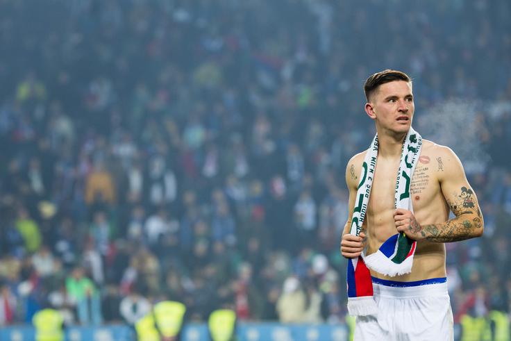 Benjamin Verbič, ki je pred dnevi dopolnil 30 let, je prispeval zmagoviti zadetek na srečanju proti Kazahstanu (2:1). Je zelo dober prijatelj Petra Stojanovića. | Foto: Grega Valančič/www.alesfevzer.com