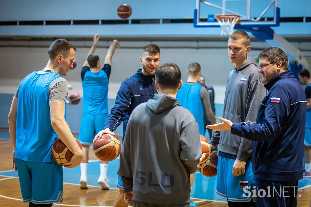 trening slovenska košarkarska reprezentanca