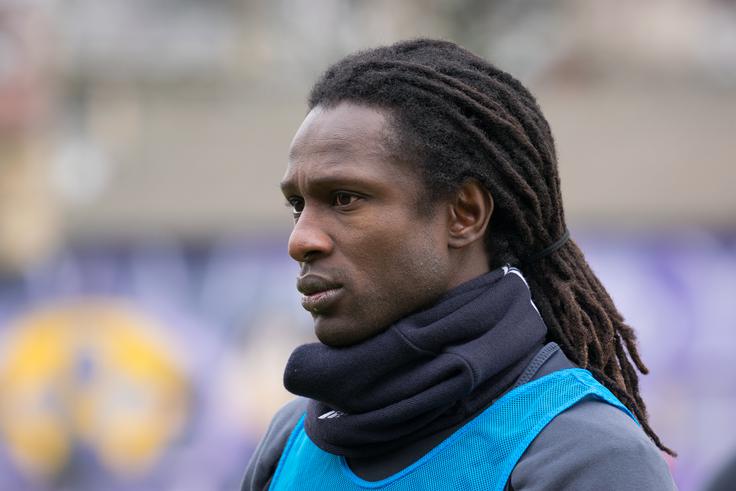 Kassim Doumbia na prvem treningu | Foto: Matjaž Vertuš
