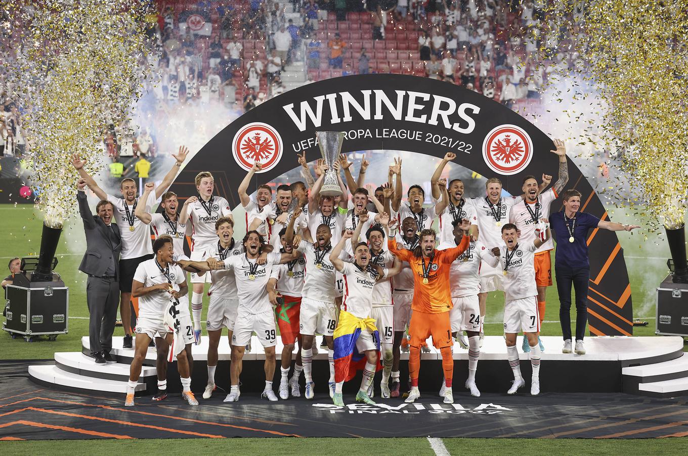 A Liga Europa também conta com o Eintracht Frankfurt, vencedor da competição de 2022 | Foto: Guliverimage/Vladimir Fedorenko