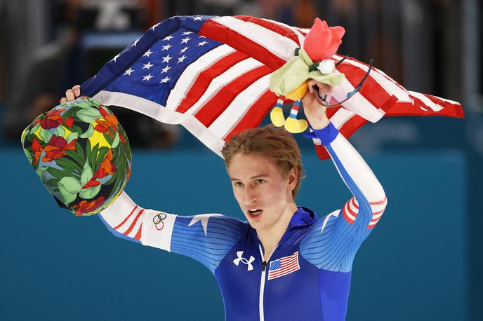 Jordan Stolz | Jordan Stolz je postavil olimpijski rekord. | Foto Reuters