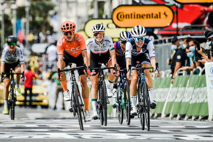 ženski Tour | Britanka Elizabeth Deignan je zmagovalka ženske kolesarske preizkušnje La Course v Nici.