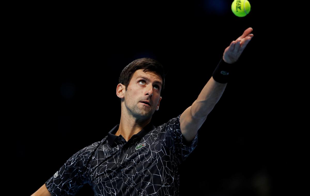 Novak Đoković London | Novak Đokovič je dosegel prvo zmago na zaključnem turnirju. | Foto Reuters